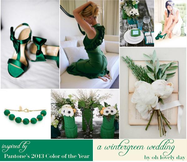 emerald green wedding inspiration