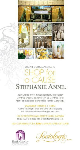 Join me at Stephanie Anne tonight for Holiday Merriment!