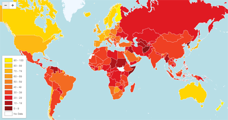 Index Puts a Spotlight on Corruption