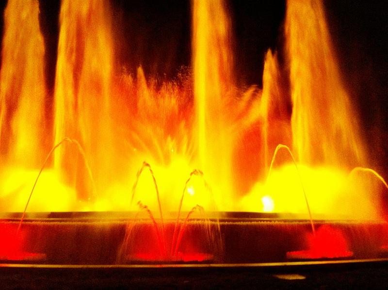 Magic Fountain of Montjuic in Barcelona, Spain