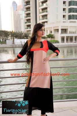 Turquoise Winter Dresses Collection  For Women 2013