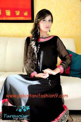 Turquoise Winter Dresses Collection  For Women 2013