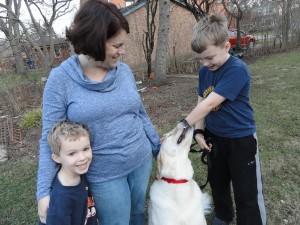 Shelter dog offers grieving family ‘pet therapy’