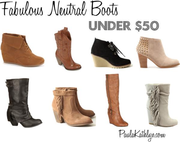 Boots under $50
