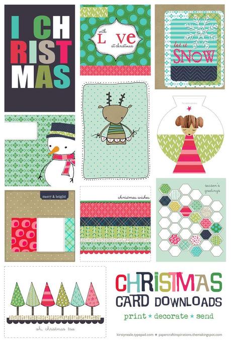 Printable Christmas cards (all)