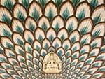 Beautifully decorated Lotus Gate at the Pitam Niwas Chowk