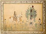 Fresco of horse rider found inside the Nahargarh Fort palace