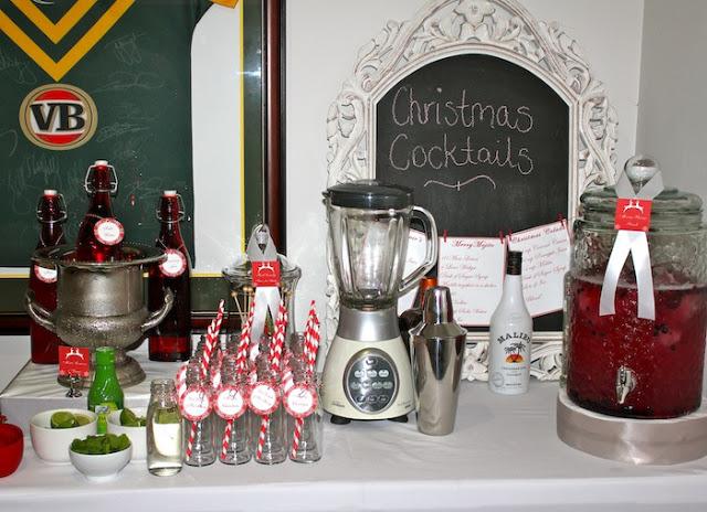 Christmas Table and Cocktail Bar by Sugar Buzz Dessert Tables & Lolly Buffets