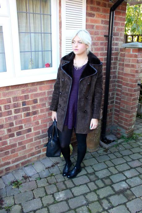 the brown suede coat