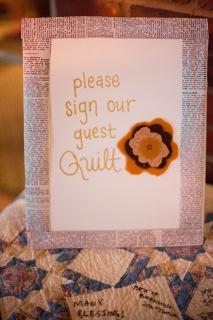 guest book wedding quilt