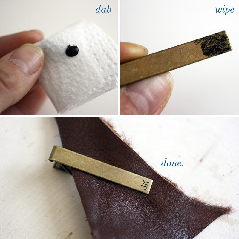 DIY personalized tie clips