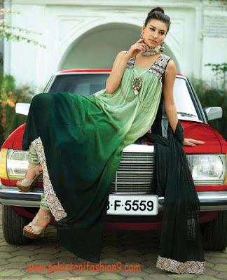 Luxury Heavy Works Designer Party Wear Suit Dresses Collection 2012
