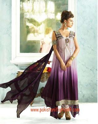 Luxury Heavy Works Designer Party Wear Suit Dresses Collection 2012