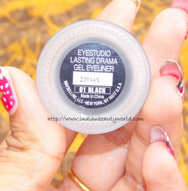 Maybelline Eye Studio Lasting Drama Gel Eyeliner review and swatches