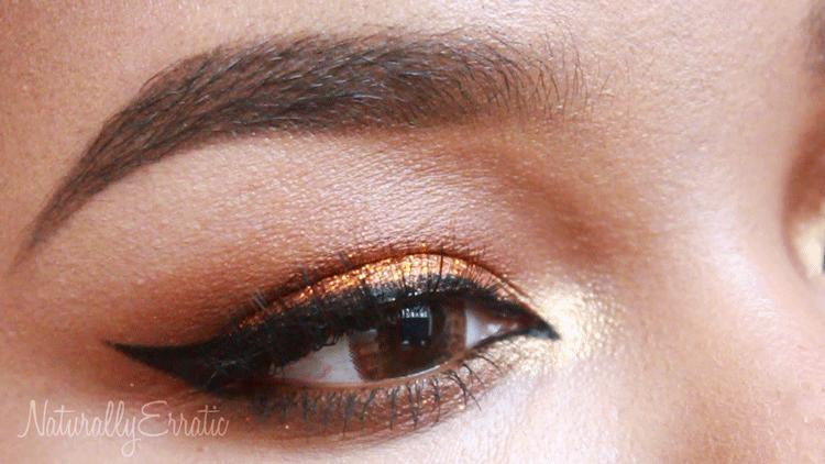 Bronze Glitter: Warm Christmas Makeup