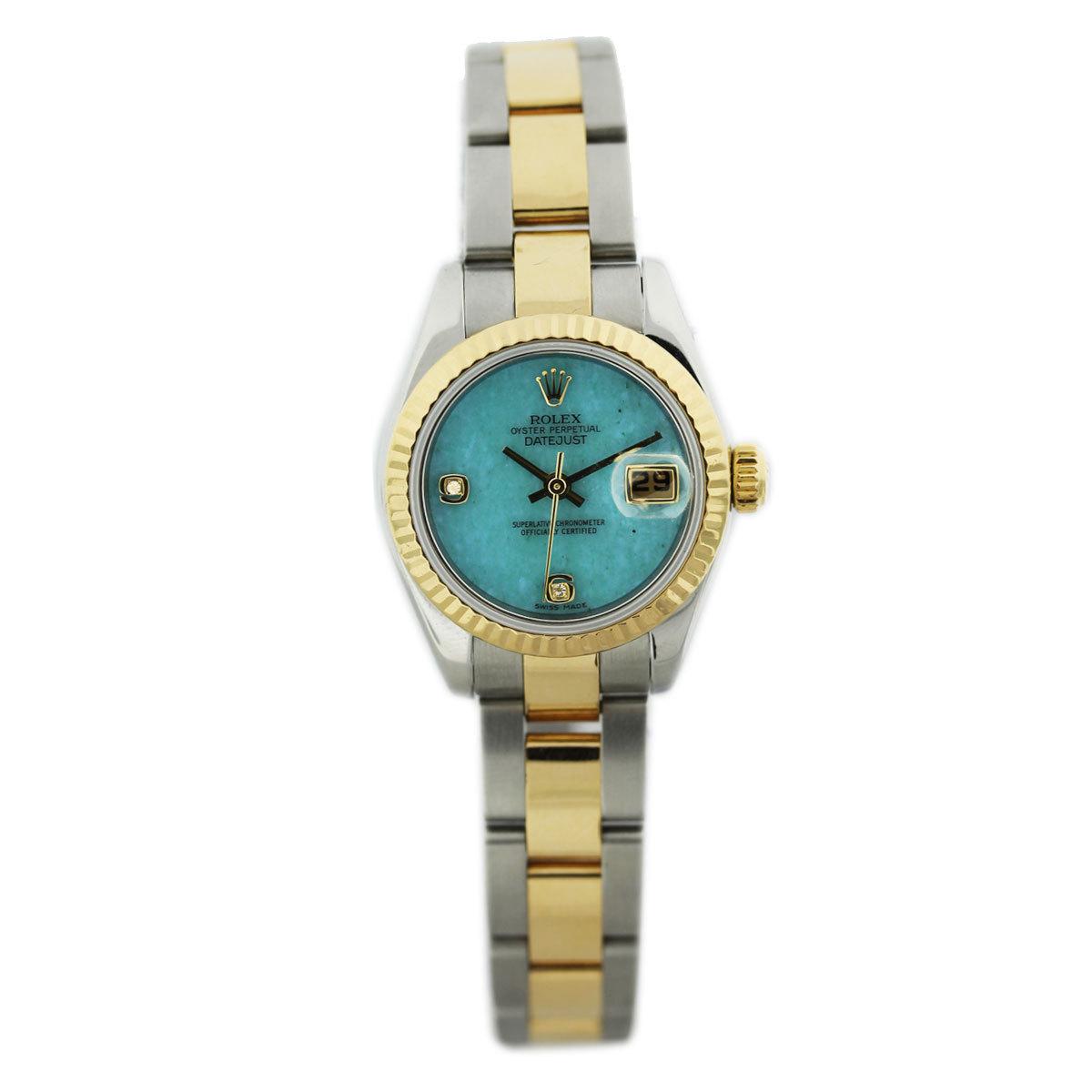 Turquoise Rolex Datejust, ladies rolex datejust, ladies datejust, rolex