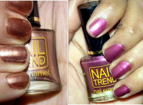 Nail Trend Nail Paints by Reliance Trend (Coffee Brown and Plum Delight Mauves)