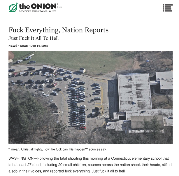 The Onion on Newtown