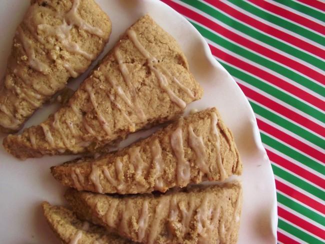 DSCF7360 650x487 Glazed Gingerbread Scones       