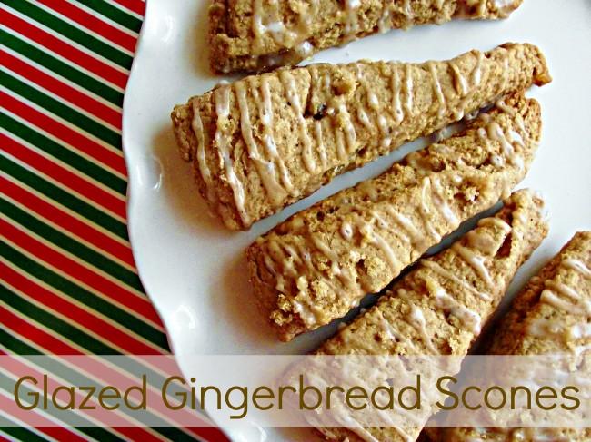 Glazed Gingerbread Scones 650x487 Glazed Gingerbread Scones       