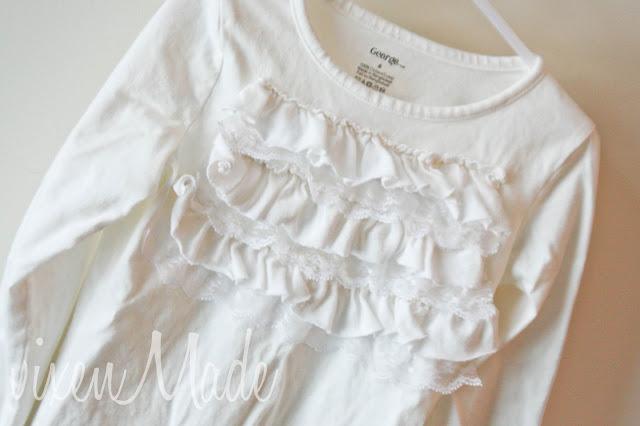 Ruffles & Lace Embellished Shirt