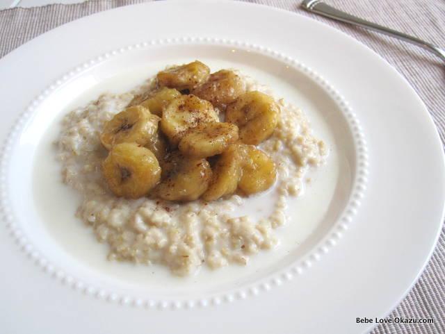 Oatmeal Caramelized Bananas - 3