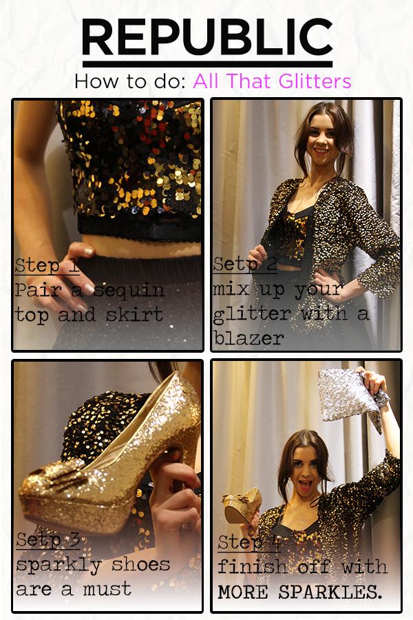 how to look good in glitter