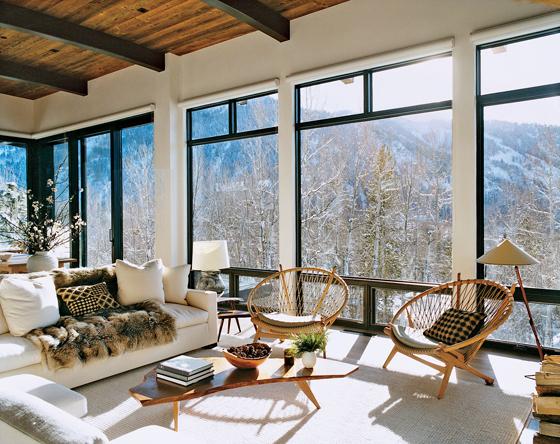 Aerin Lauder Aspen home via Vogue