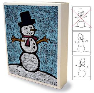 Snowman on a Box