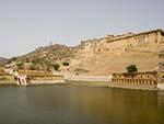 Maota Lake with Amber Fort in the distance