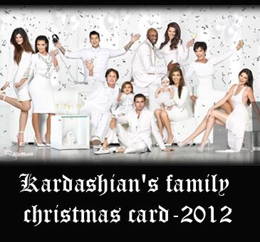 Kardashian's family christmas card-2012