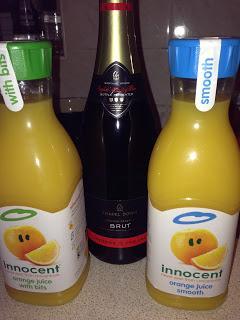 Enjoy a Bucks Fizz with Innocent Orange Juice