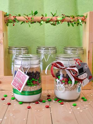 M&M; Christmas Cookies in a Jar