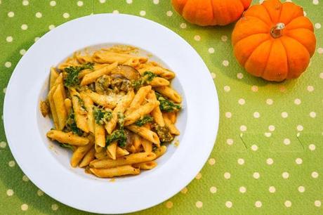 Kale & Mushroom Pumpkin Pasta