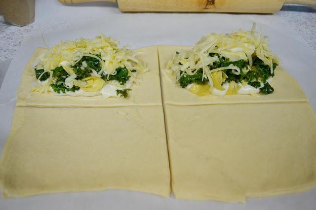 Artichoke, Kale and Cheddar Hot Pockets for 2