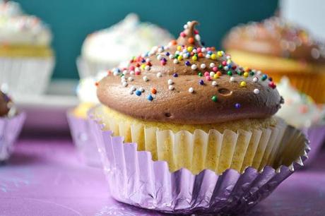 Birthday Time! Vanilla Bean Cupcake