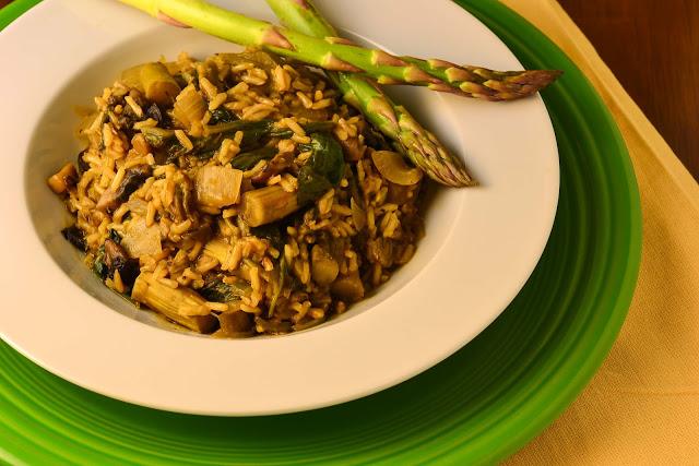 Asparagus & Mushroom Risotto