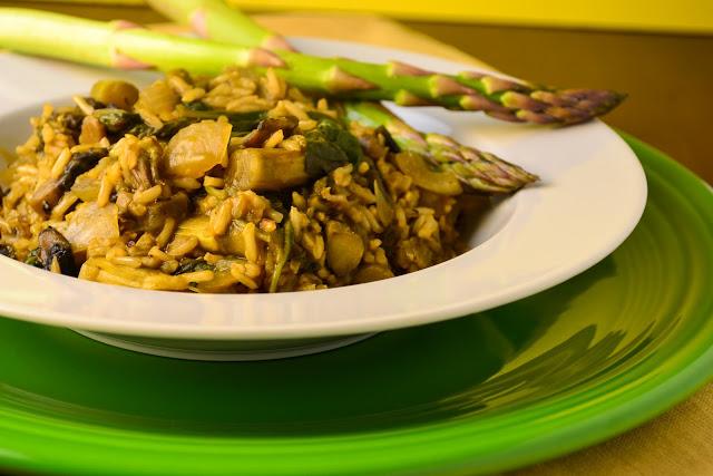 Asparagus & Mushroom Risotto