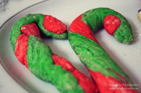 Candy Cane Butter Cookies Recipe