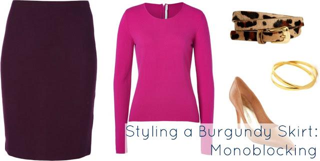 Ask Allie: Styling a Burgundy Pencil Skirt