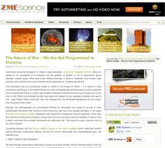 The Nature of War – We Are Not Programmed to Violence The Nature of War – We Are Not Programmed to Violence