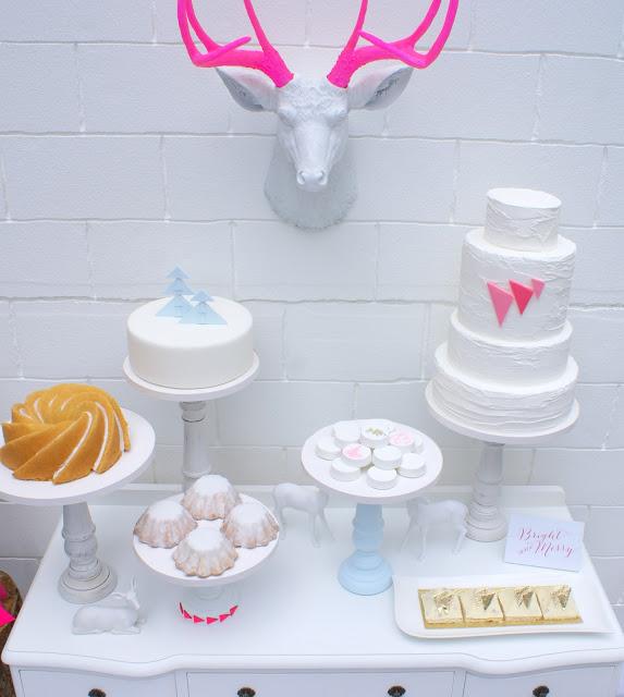 A Geometric Neon Pink, Gold and a Touch of Ice Blue ...