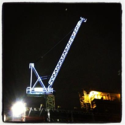 A light-up crane? 