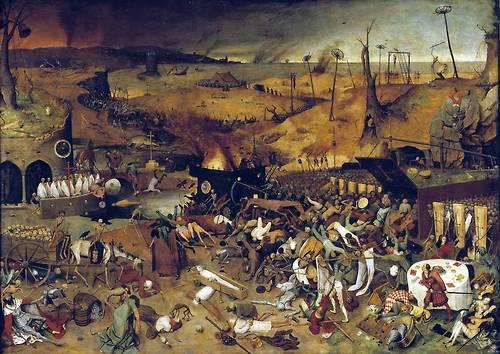Pieter Bruegel, “The Triumph of Death”
(I must say, the weather in New York does look surprisingly a lot like this. Still, I think we’ll be spared those swing tortures and the priests. Apocalypse never!)