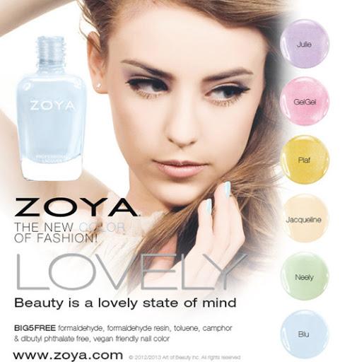  Zoya Lovely Collection For Spring 2013