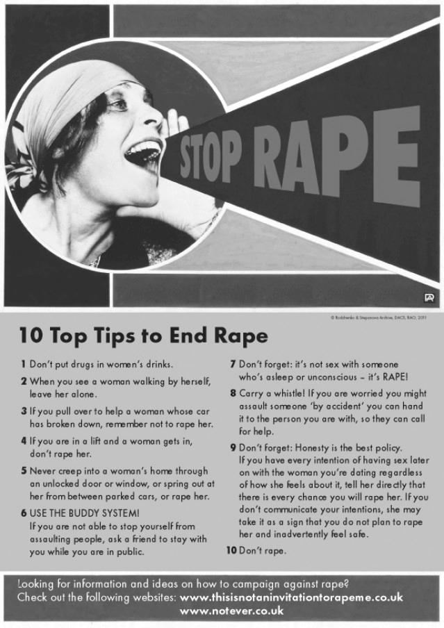 10 tips to prevent rape