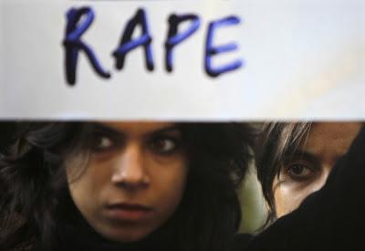 women protesting against rape