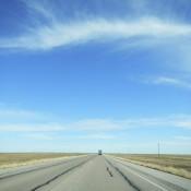 The open road along Texas Highway 380