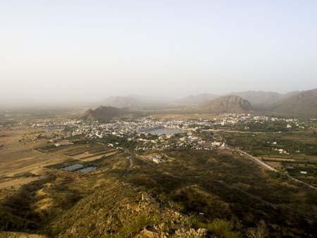 View of Pushkar from Ratnagiri Hill