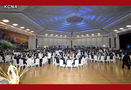 A view of the banquet (Photo: KCNA)